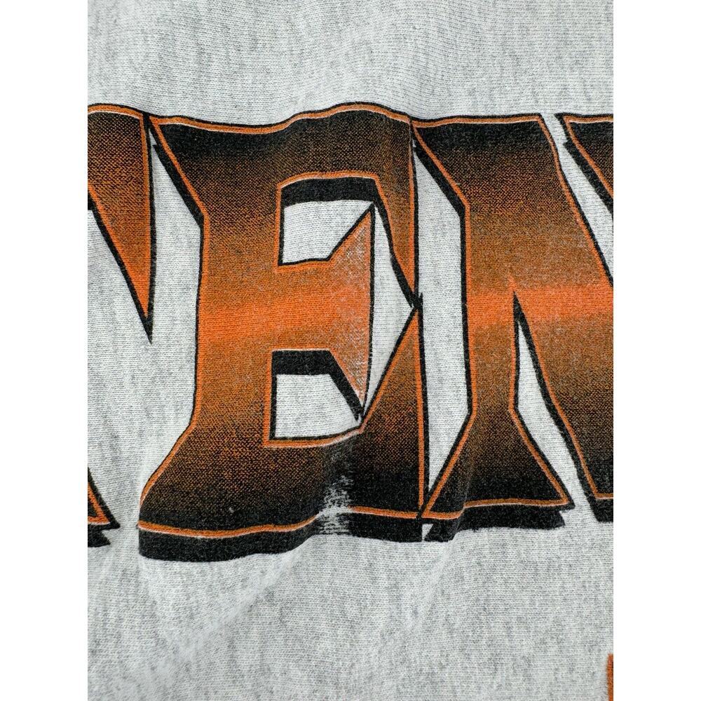 Vtg 90s Tennessee Vols Volunteers Sweatshirt Sz L Snoopy Grey Garment Graphics​ - Picture 4 of 16